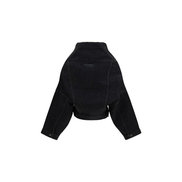 Balenciaga Black Cotton Denim Jacket