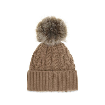 Moncler Brown Wool Oves Aries Beanie
