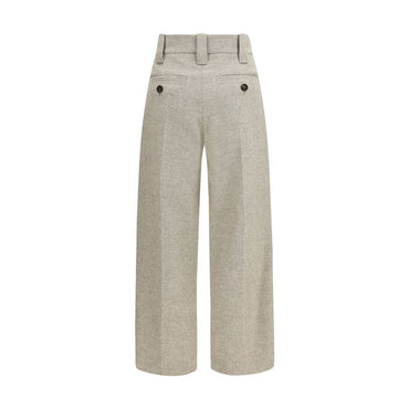 Brunello Cucinelli Beige Wool Oves Aries Dress Pants