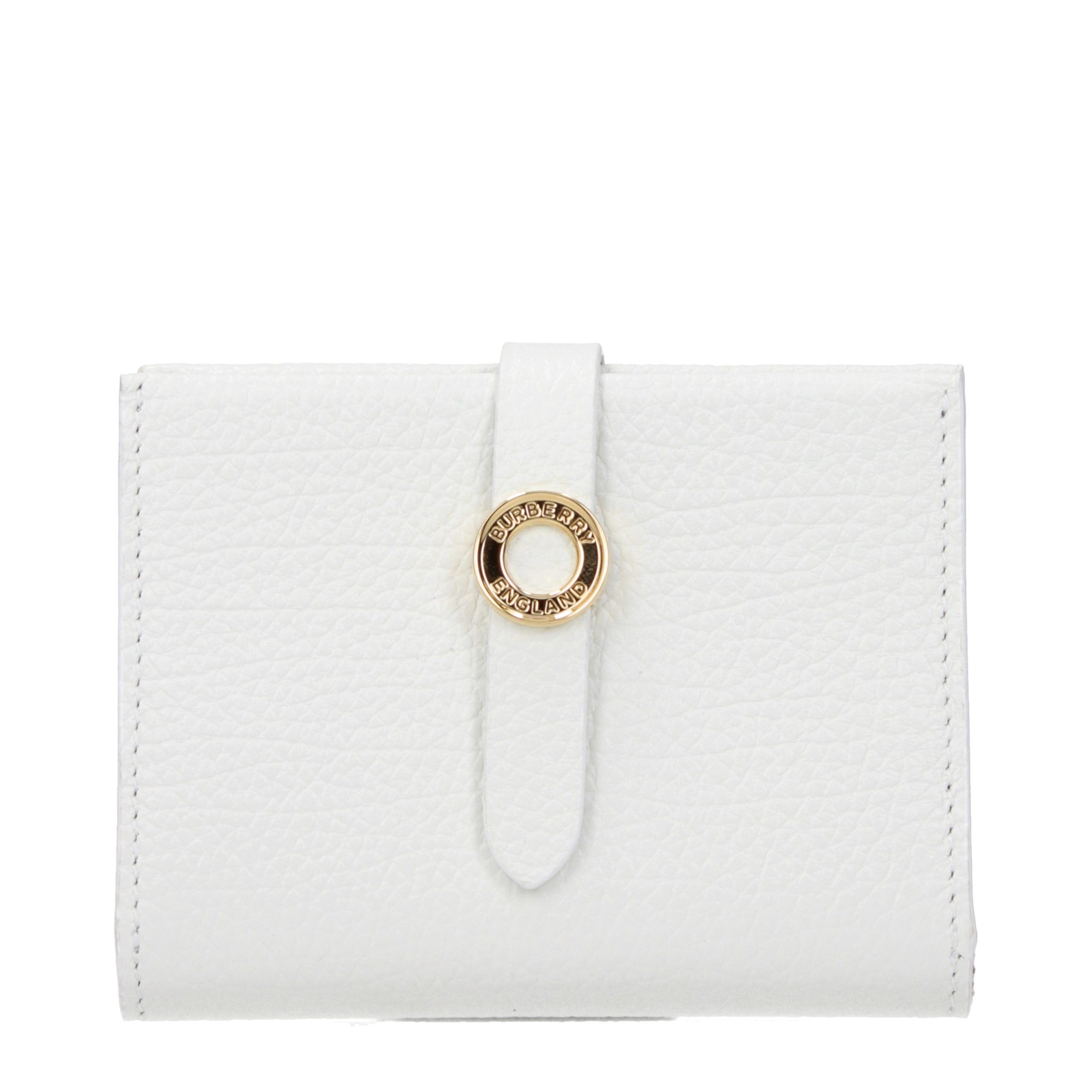 Burberry White Leather Wallet