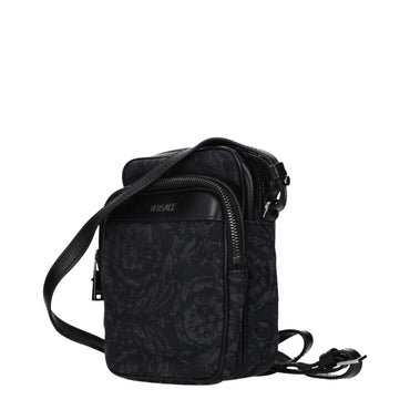 Versace Black Fabric Crossbody Bag