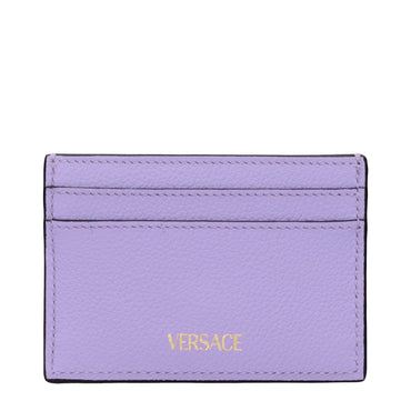 Versace Purple Leather Cardholder