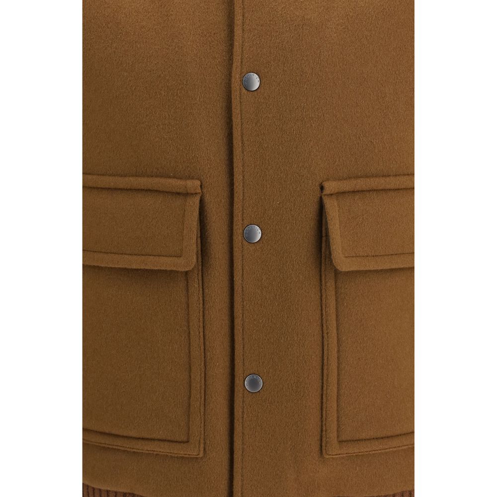 Woolrich Brown Wool Oves Aries Bomber