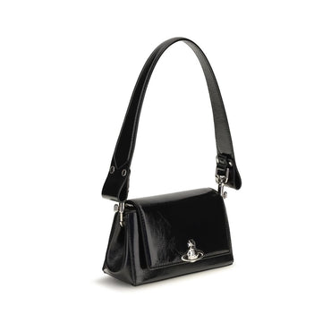 Vivienne Westwood Black Calf Leather Bos Taurus Handbag
