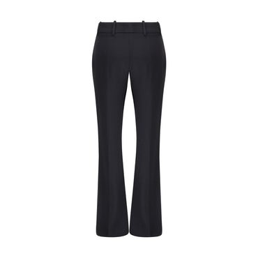 Alexander McQueen Black Acetate Flared Pants