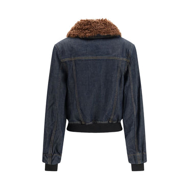 Ganni Blue Cotton Denim Jacket