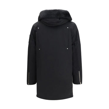 Moose Knuckles Black Cotton Parka