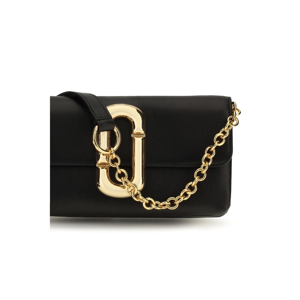 Marc Jacobs Black Calf Leather Bos Taurus Shoulder Bag
