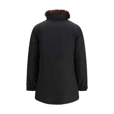 Woolrich Black Cotton Parka