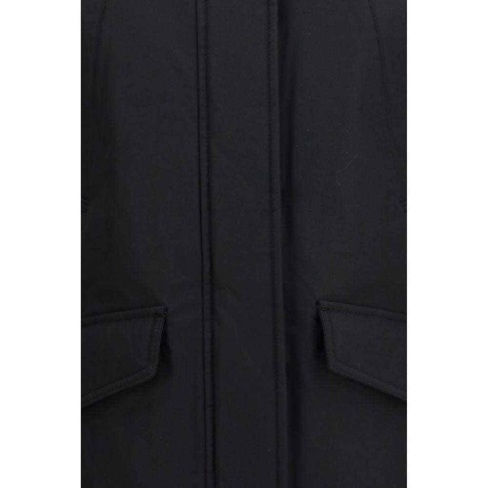 Woolrich Black Cotton Parka