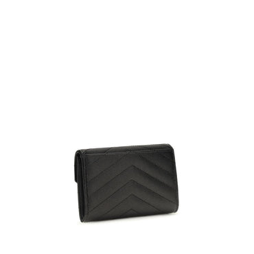 Saint Laurent Black Lamb Ovis Aries Wallet
