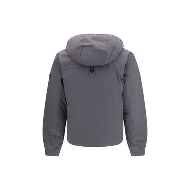 Moose Knuckles Gray Nylon Full-Length Jacket