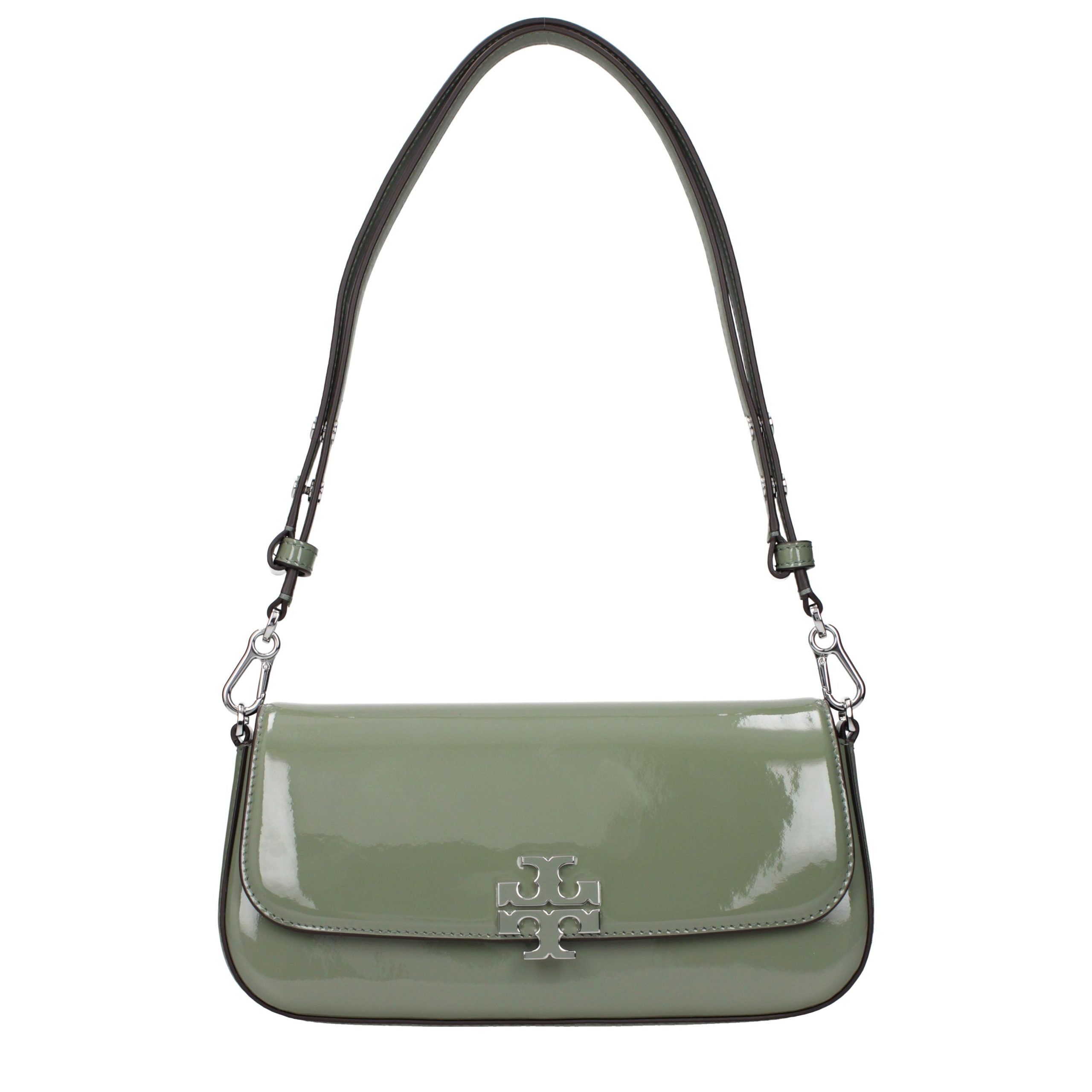Tory Burch Green Leather Shoulder Bag