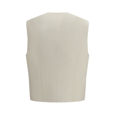 Fendi Beige Wool Oves Aries Waistcoat