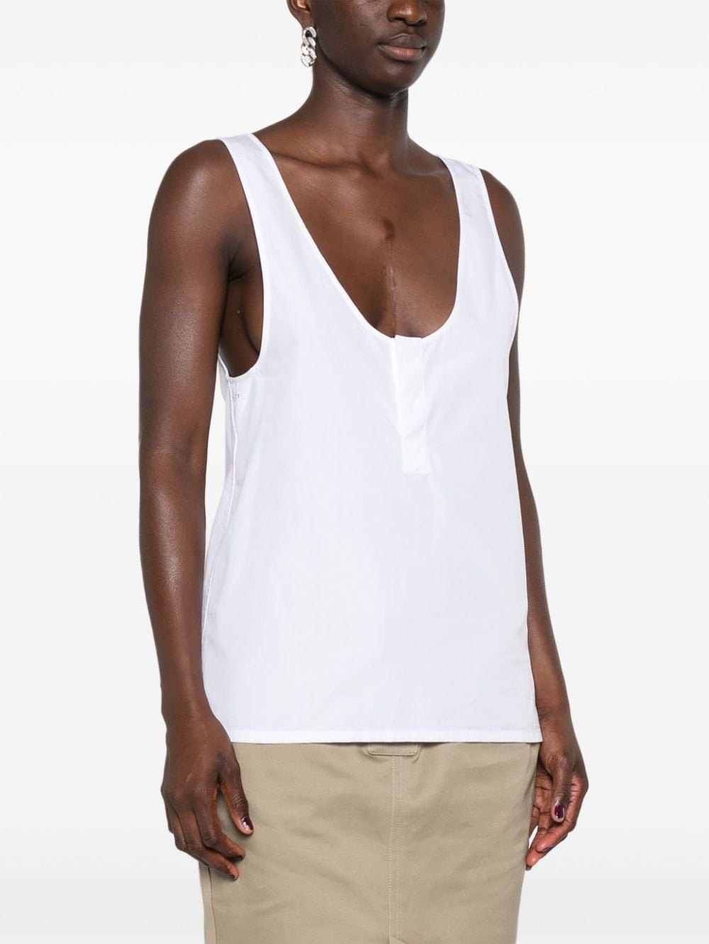 Saint Laurent Top White