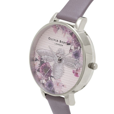 Olivia Burton Gray Artificial Leather Watch