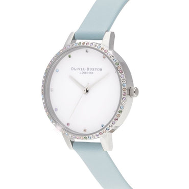 Olivia Burton Blue Artificial Leather Watch