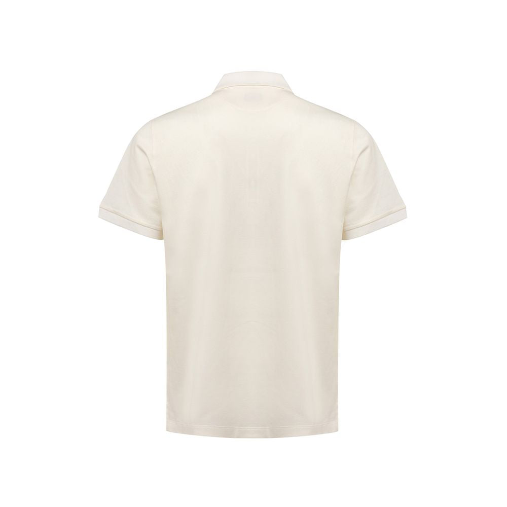 Fendi White Cotton Polo Shirt