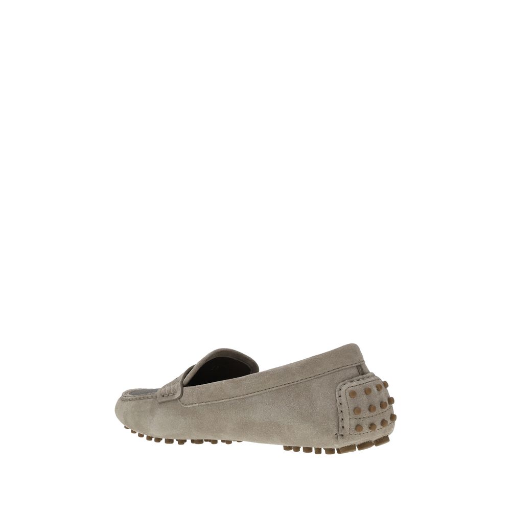 Brunello Cucinelli Suede Leather Loafers
