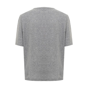 Dsquared² Chic Gray Cotton Tee for the Modern Woman