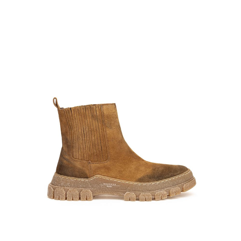 Max Mara Multicolor Suede Leather Boot