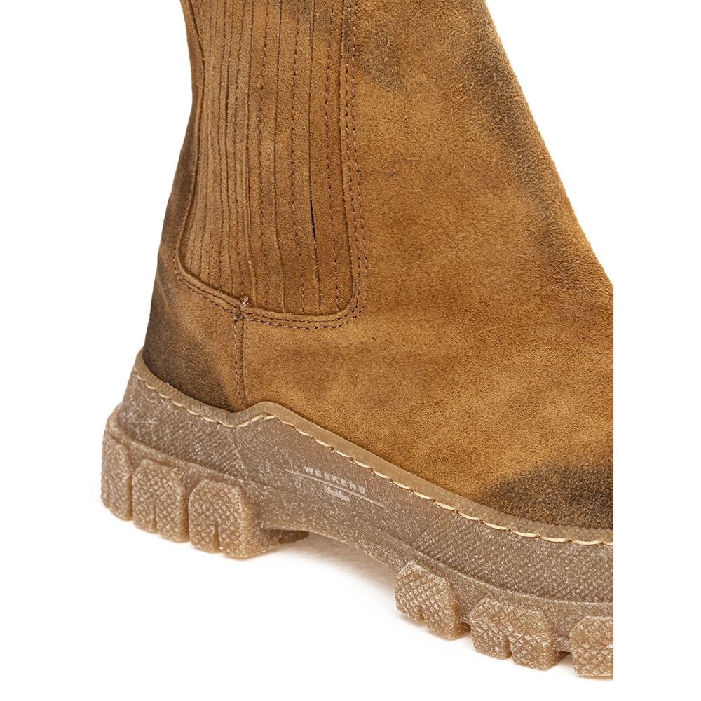 Max Mara Multicolor Suede Leather Boot