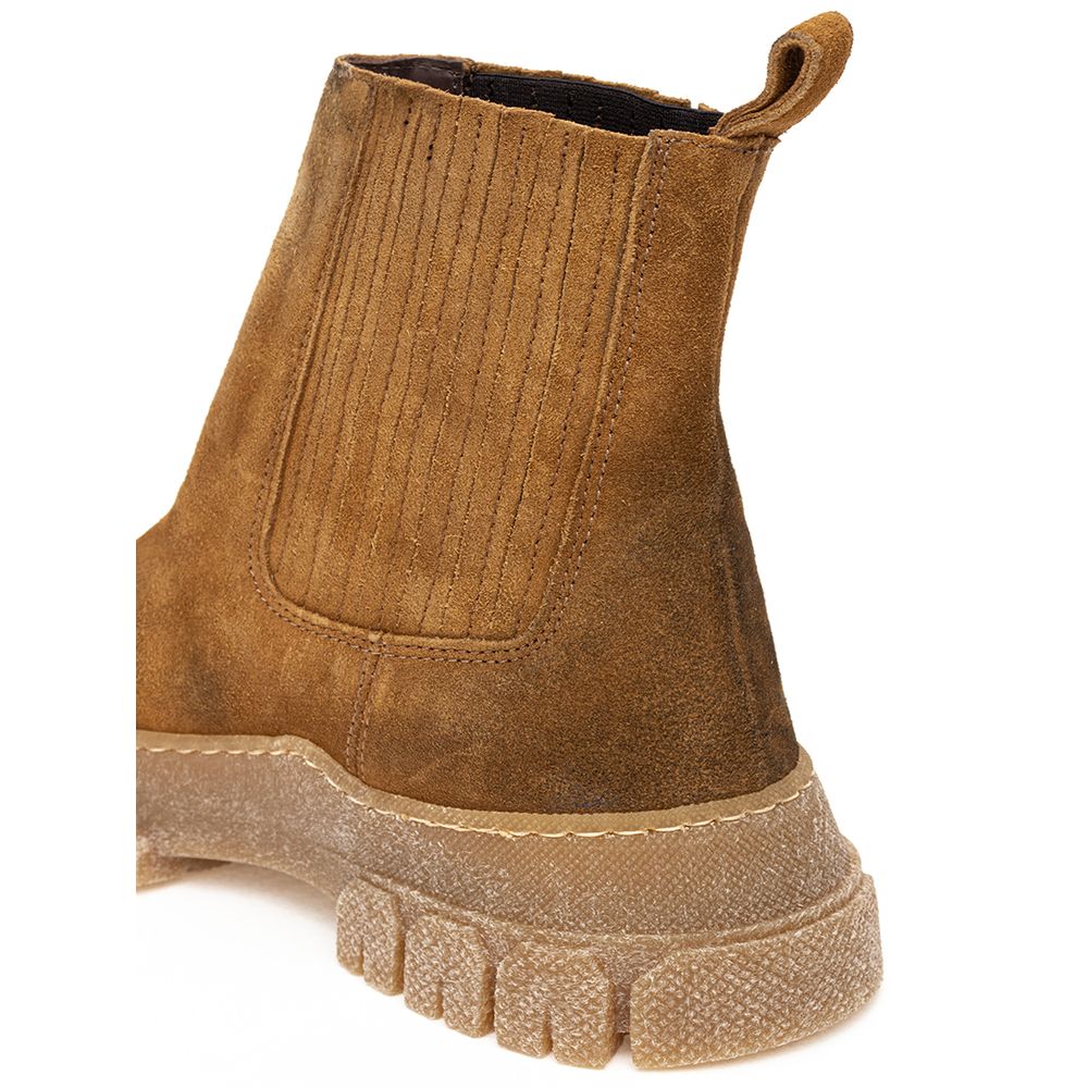 Max Mara Multicolor Suede Leather Boot