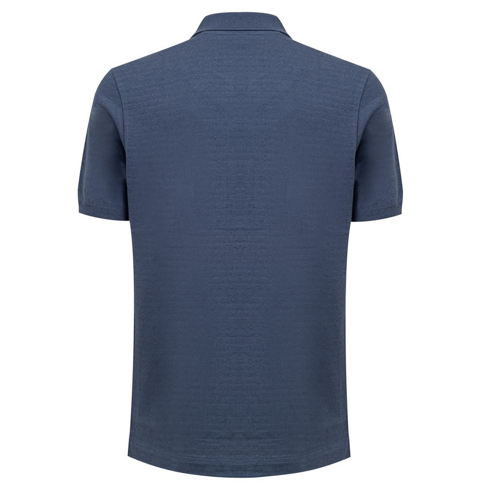 Dunhill Blue Cotton Polo Shirt
