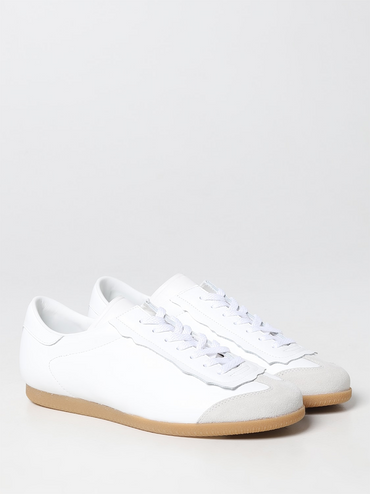 Maison Margiela Low Replica Leather And Suede Sneakers