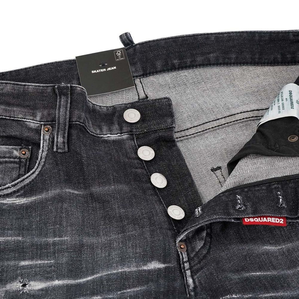 Dsquared² Black Cotton Jeans & Pant