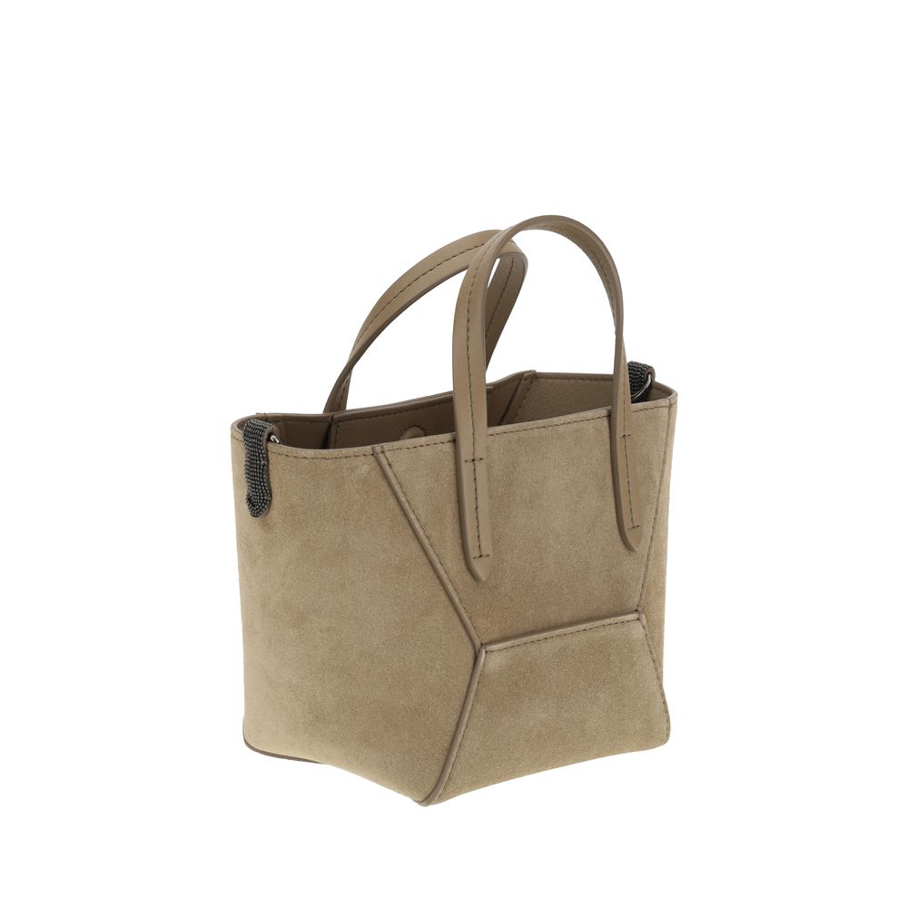 Brunello Cucinelli Suede Shoulder Bag
