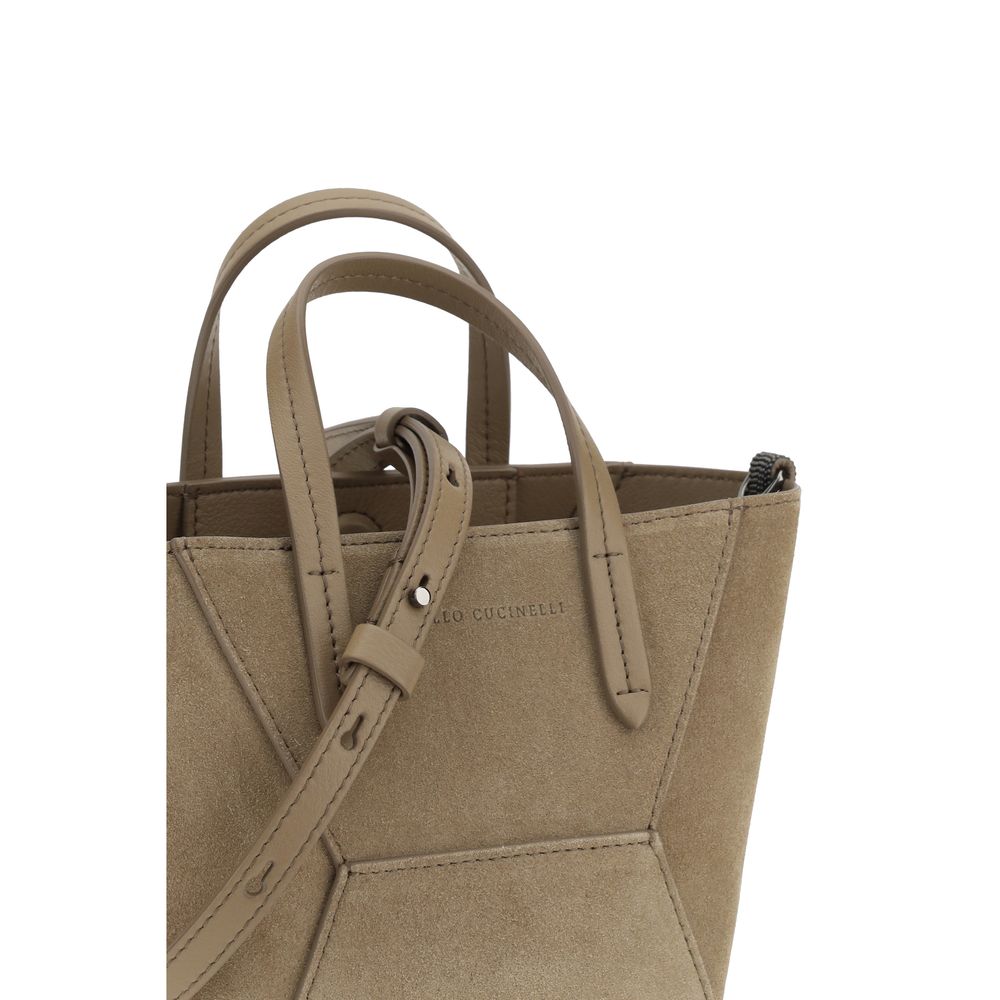 Brunello Cucinelli Suede Shoulder Bag