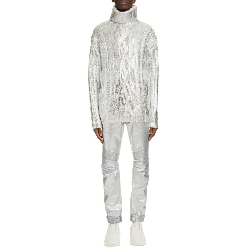 Balmain Brown Wool Sweater