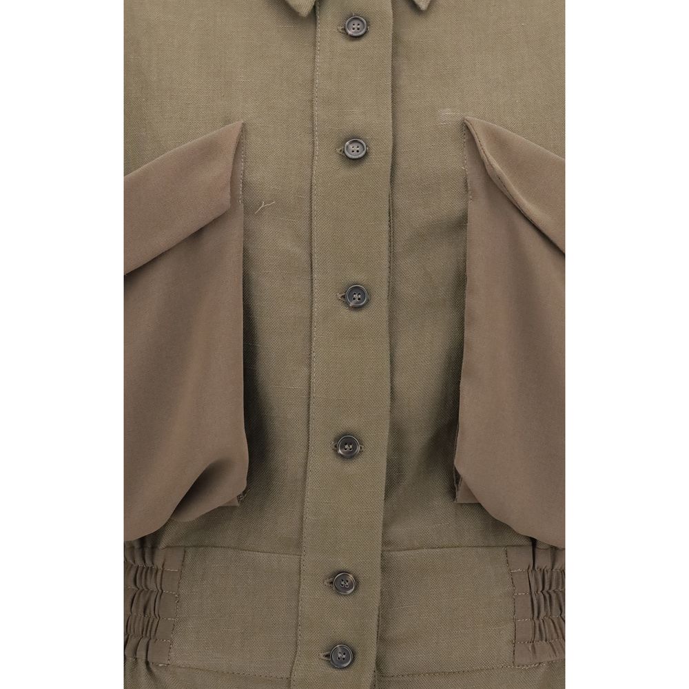 PINKO Linen Shirt Jacket
