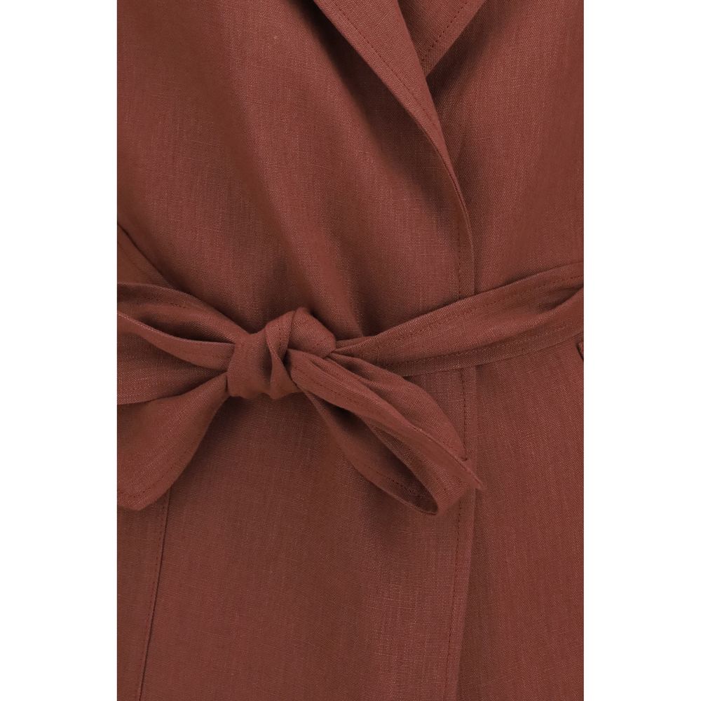 Forte_Forte Belted linen Coat