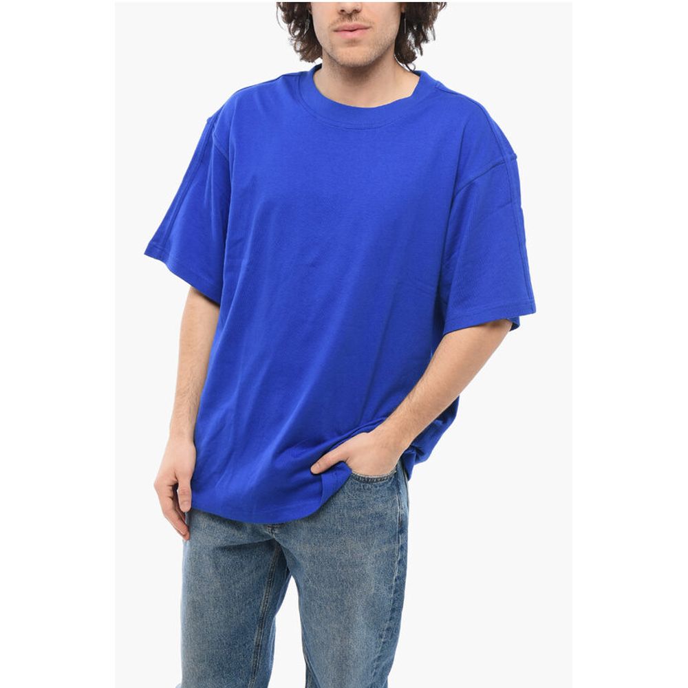 Adidas Cotton Crew-neck T-shirt with Tone On Tone Details