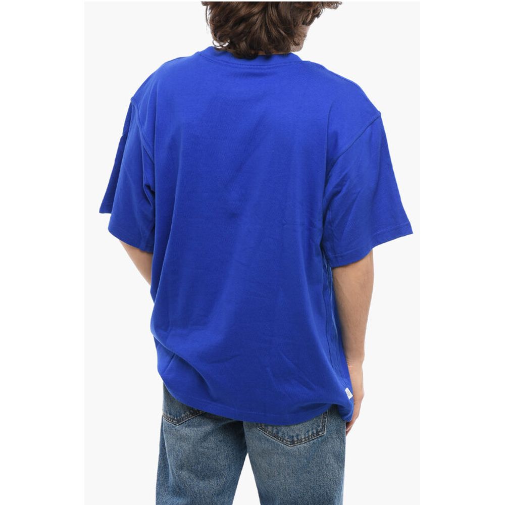 Adidas Cotton Crew-neck T-shirt with Tone On Tone Details