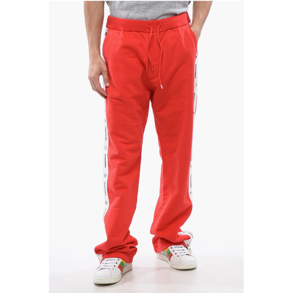 Dsquared² Brubs Fit Brushed Cotton Joggers With Contrasting Bands