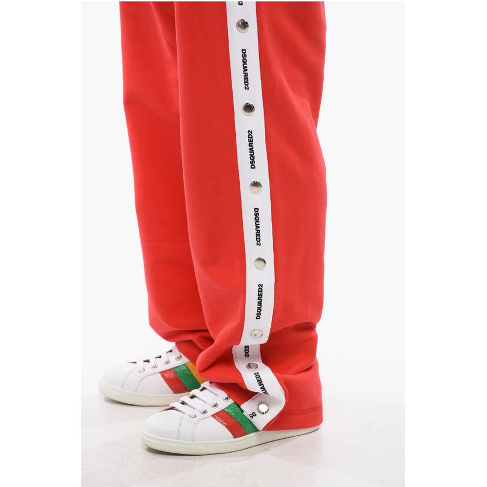 Dsquared² Brubs Fit Brushed Cotton Joggers With Contrasting Bands