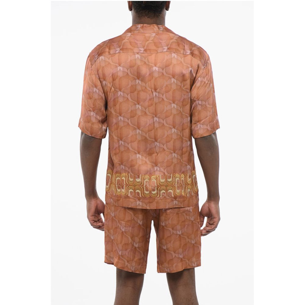 Dries Van Noten Chiffon CASSI Shirt with Embroidered Band