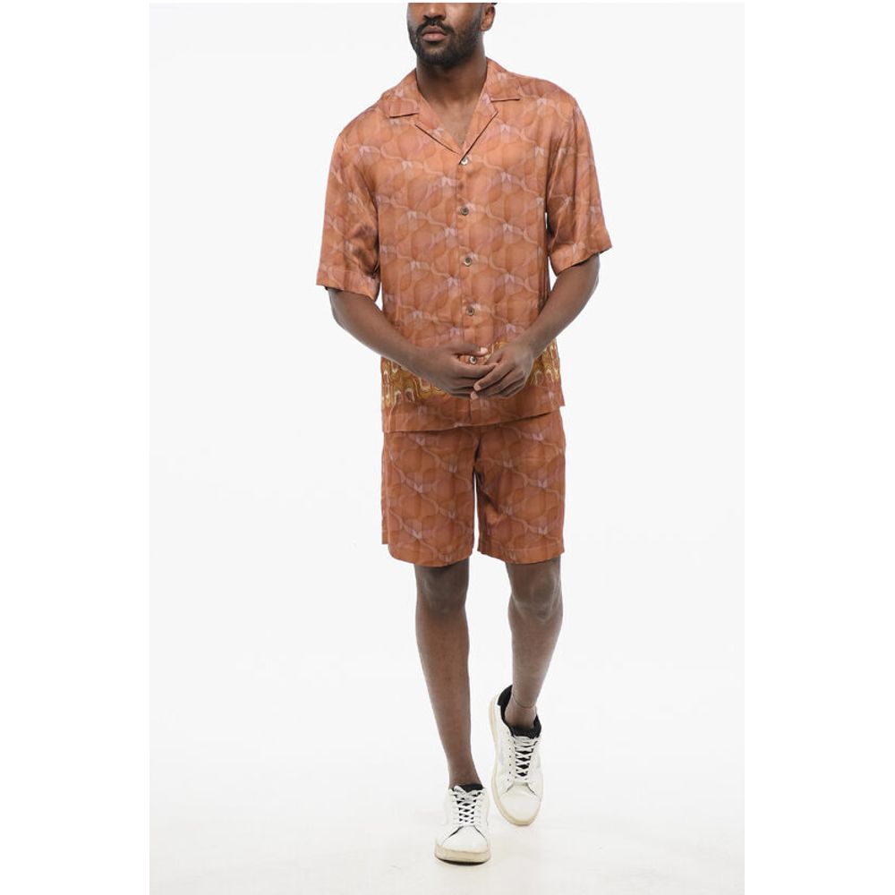 Dries Van Noten Chiffon CASSI Shirt with Embroidered Band
