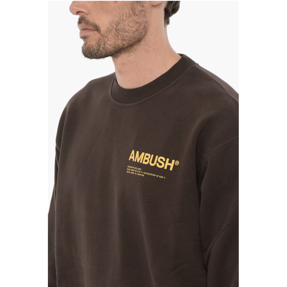 Ambush Fleeced Cotton WORKSHOP Crew-neck Sweatshirt