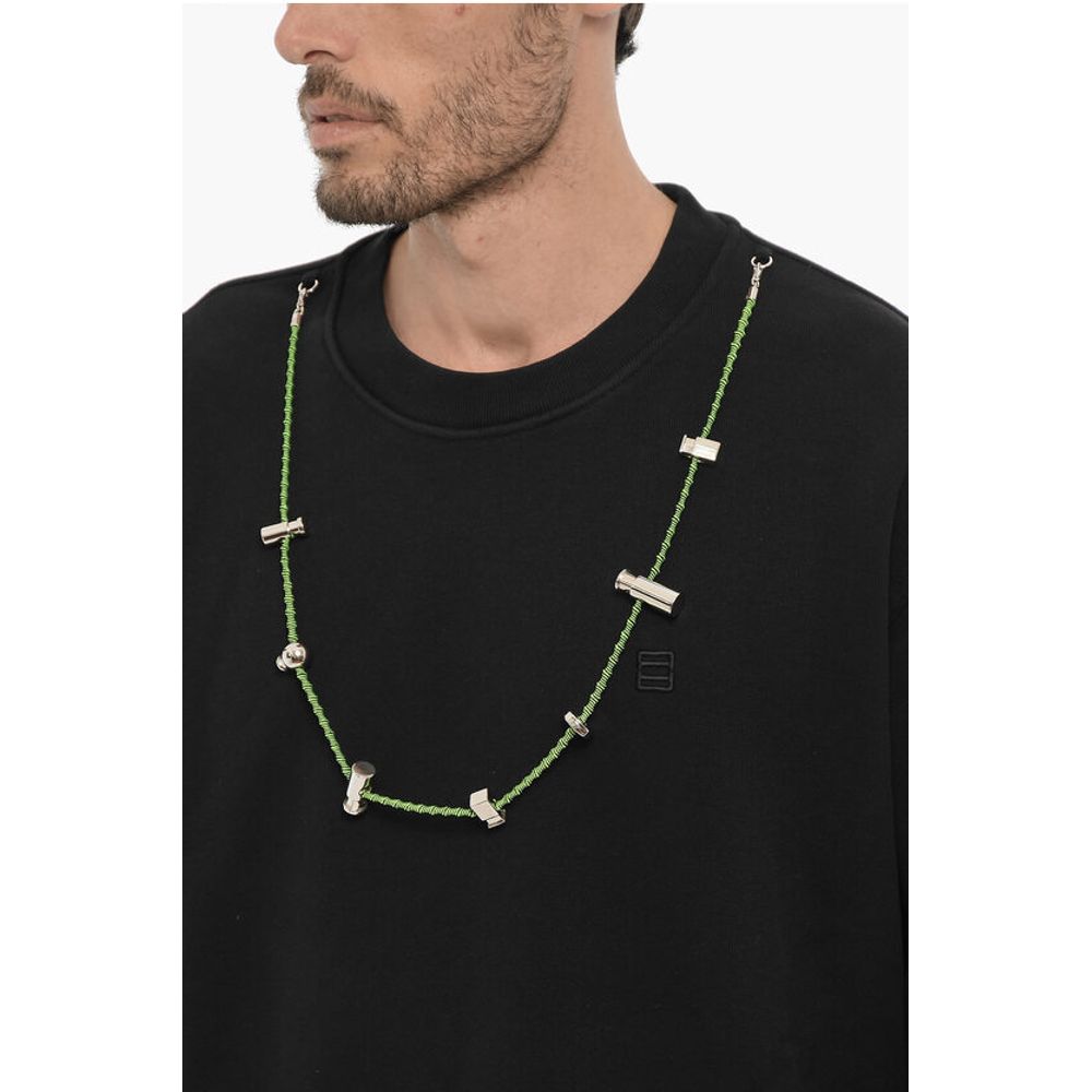 Ambush Cotton Crew-neck Sweatshirt with Removable necklace