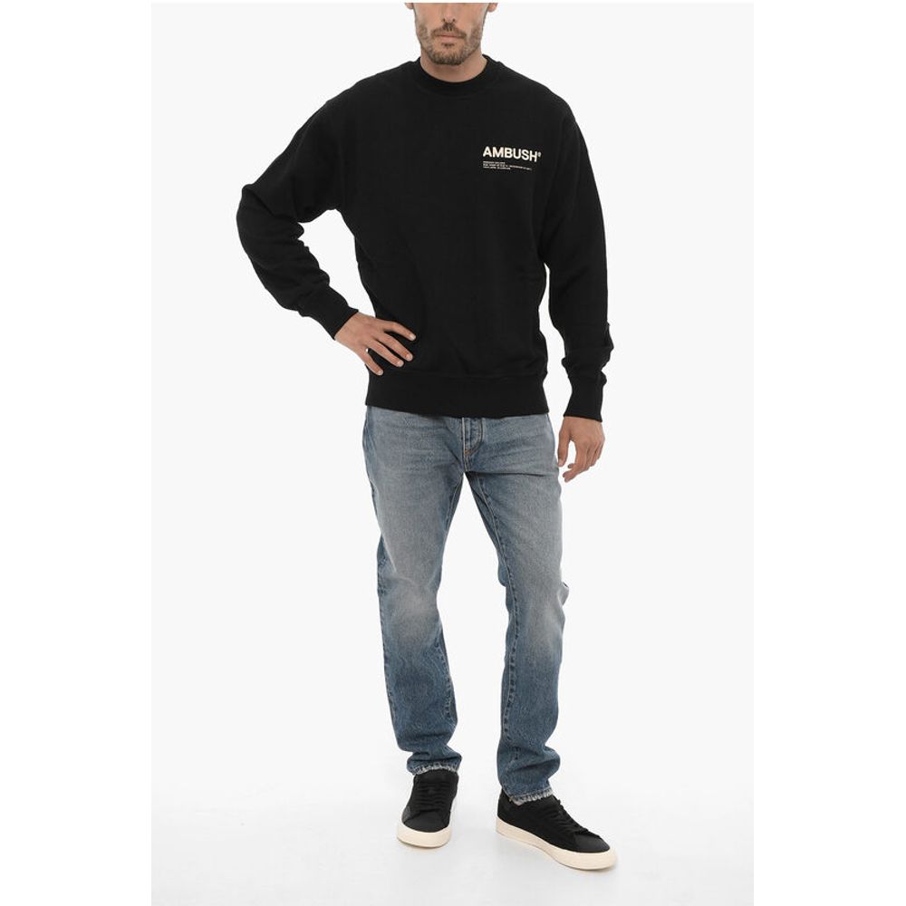 Ambush Brushed Cotton Crew-neck Sweatshirt with Printed Logo