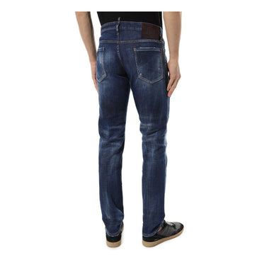 Dsquared² Blue Cotton Jeans & Pant