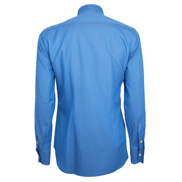 Made in Italy Blue Cotton Men's Shirt