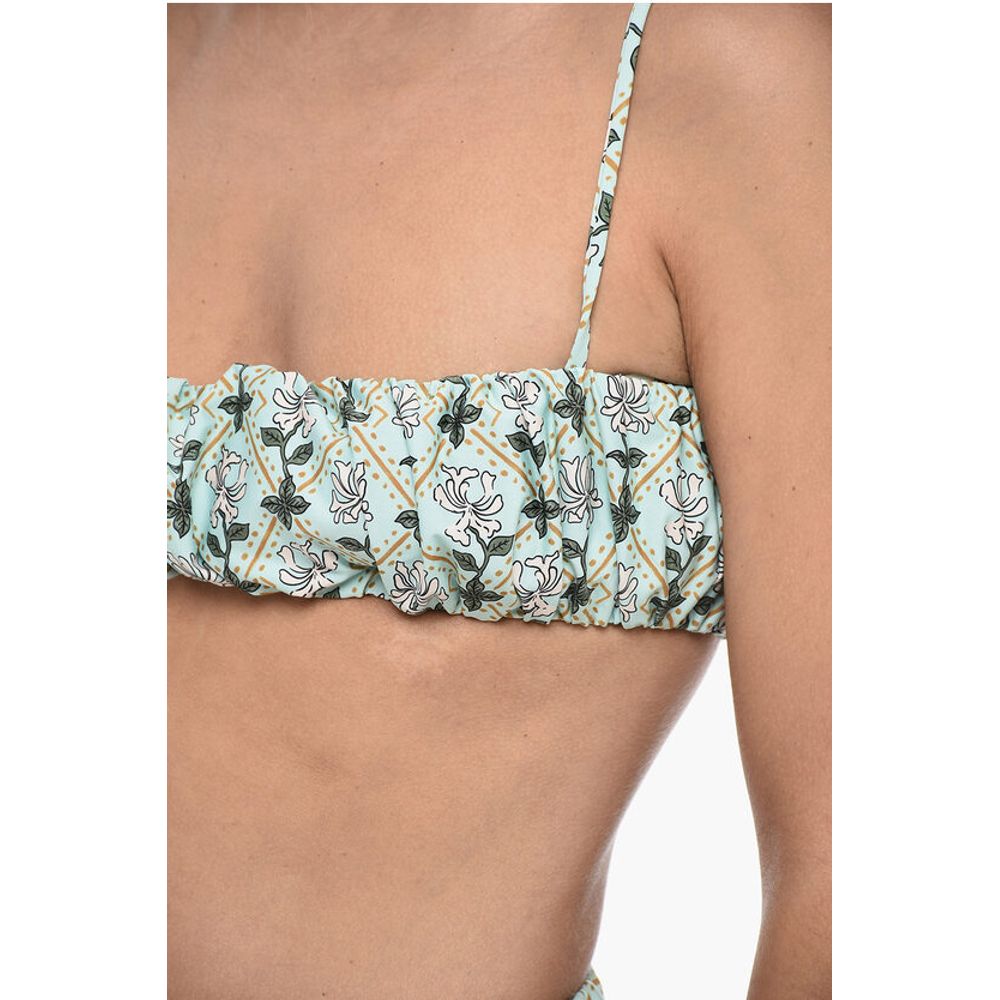 Agua by Agua Bendita Gathered Bikini Set with Bandeau Top