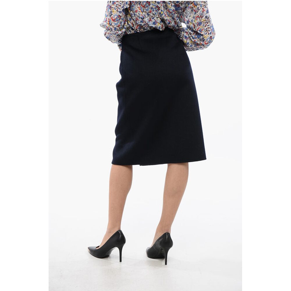 Prada Angora Blend Longuette with Leather Belt