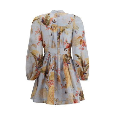 Zimmermann Ascension Plunge Mini Dress