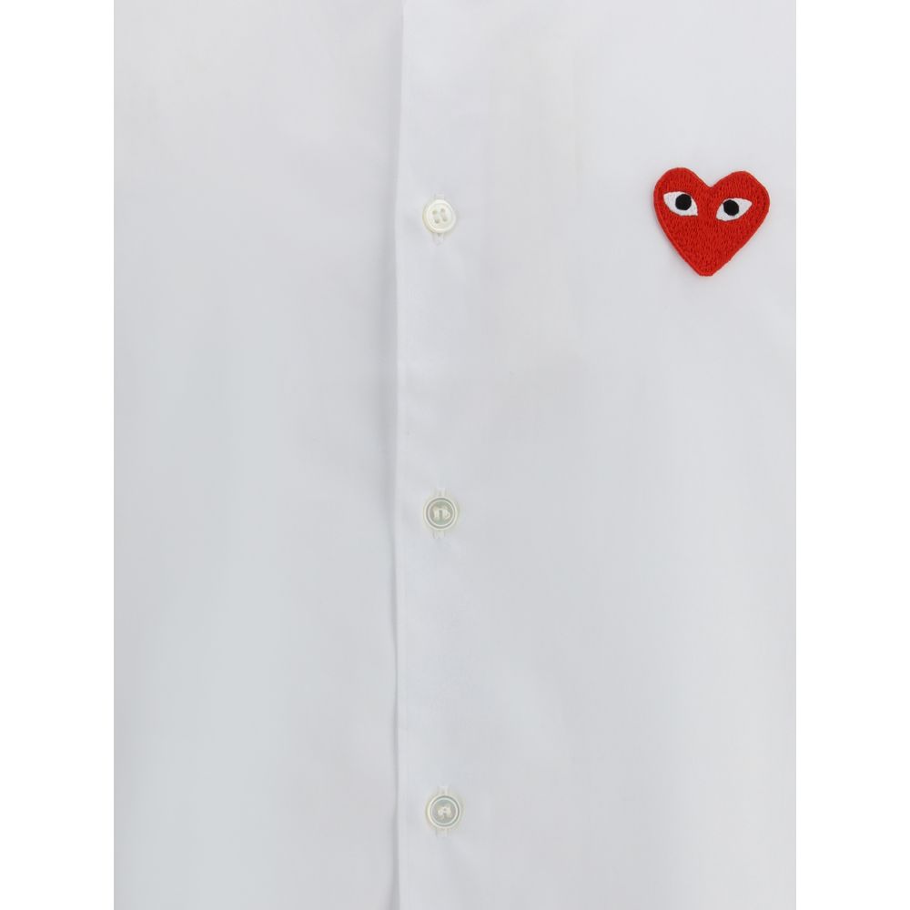 Comme Des Garçons Play Logoed cotton Shirt